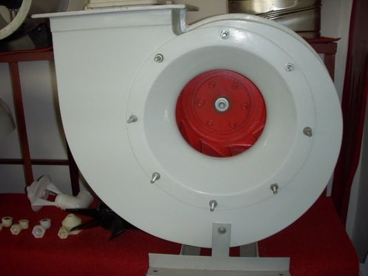 Поддержка OEM AC Motor FRP Центробежный вентилятор с низким уровнем шума и коррозионной стойкостью